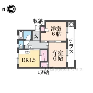 木の岡レフレール【3階】の間取り