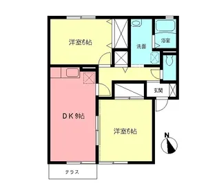 サンモールC【1階】の間取り