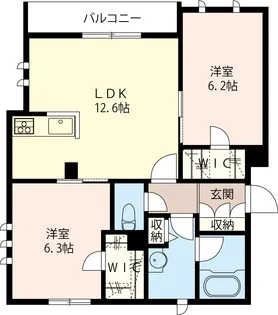 ルシーダ【1階】の間取り