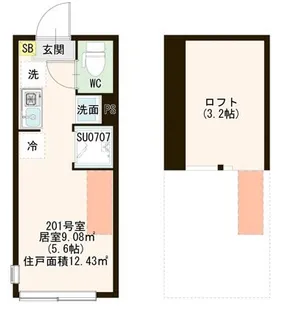 ハーモニーテラス西亀有III【2階】の間取り