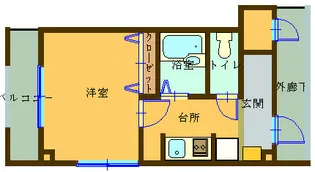レナード中福I【2階】の間取り