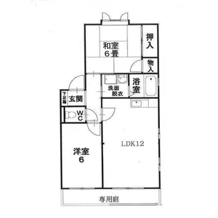 ヴィラハイツ伏見【1階】の間取り