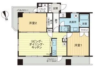 シンシア白金山北ホームズ【1階】の間取り
