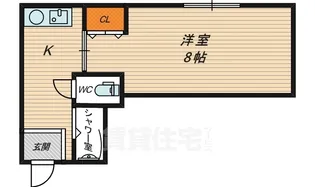 マンションKLM【3階】の間取り