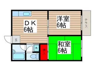第2メゾン松戸【1階】の間取り