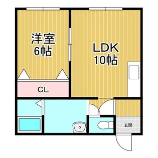 ハイツビバリー【2階】の間取り