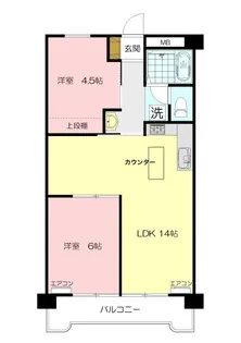 田園ドミール【4階】の間取り