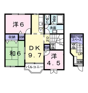 クワフォレスト【2階】の間取り