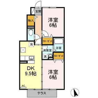 リアン T【1階】の間取り