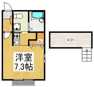 アメリカンリバティー久米川III【1階】の間取り