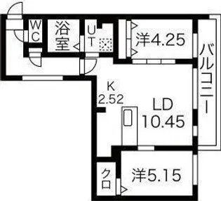 La Mia Nord(ラミアノール)【2階】の間取り