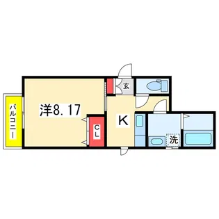 シャローム【1階】の間取り