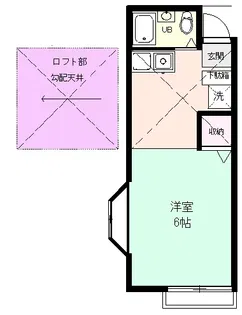 シミズハイツ【2階】の間取り
