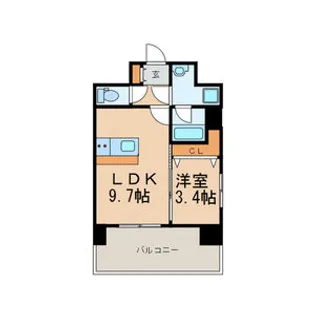 プレベール平尾駅前【10階】の間取り