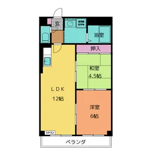 ハイライズプラザ【4階】の間取り