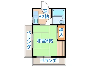 コーポ東苑【3階】の間取り