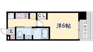 エステムプラザ神戸三宮ルクシア【11階】の間取り