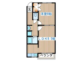 ハピネスTORINO2【2階】の間取り