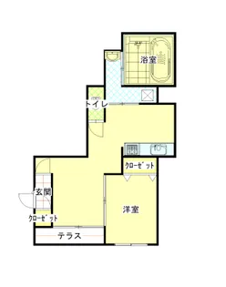 1LDKの間取り画像