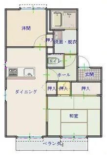 ユメリア D棟【2階】の間取り