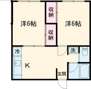 サンリバー早川【2階】の間取り