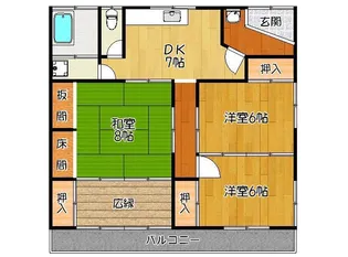 佐賀県神埼郡吉野ヶ里町三津【一戸建】の間取り