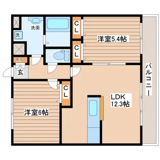 セロー明通館【2階】の間取り