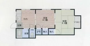 ハイコーポフジ【2階】の間取り