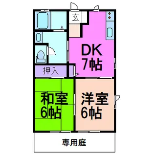ラフォーレ・コート A【1階】の間取り