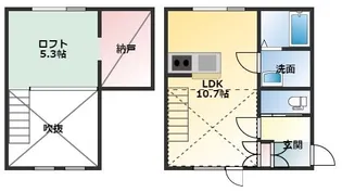輝【1階】の間取り