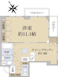 スクエアフリー【2階】の間取り