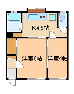 黎明ハイツ【1階】の間取り
