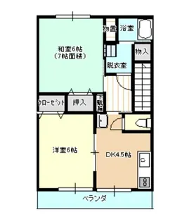 パストーン吉富【1階】の間取り