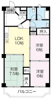 パールハイツ文化町【4階】の間取り