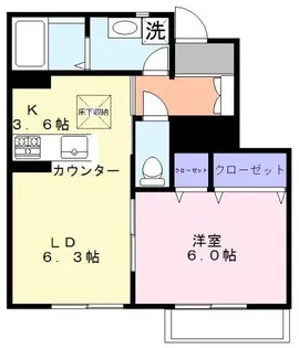 カーサ・ミーア【1階】の間取り