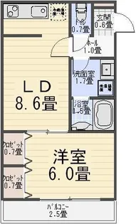 ワコーレ千住A棟【4階】の間取り