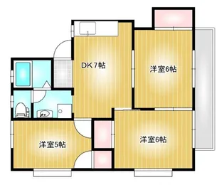 サンコーポ小溝【2階】の間取り