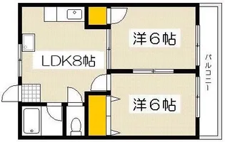 江島マンション【3階】の間取り