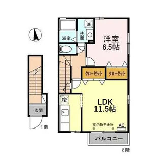 ダイワ ジョイ【2階】の間取り