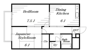 エクセルハイム【1階】の間取り