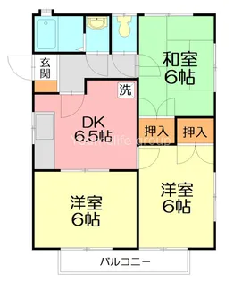 ヴィルヌーブ【1階】の間取り