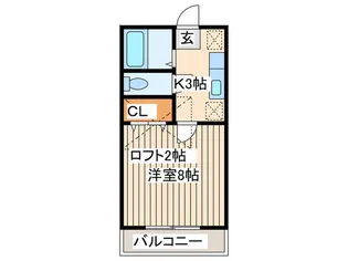 サンガ-デン花【1階】の間取り