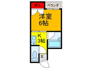 グリーンブリッジB棟【4階】の間取り