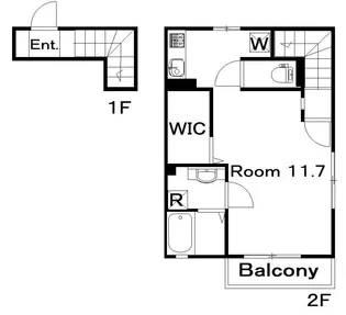 カーサアレテオ【2階】の間取り