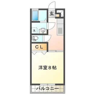 シェモア浜崎 B【2階】の間取り