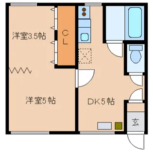 コーポロック【2階】の間取り