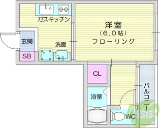 第二大澤コーポ【3階】の間取り