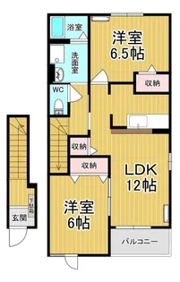 ドリームハイツB【2階】の間取り