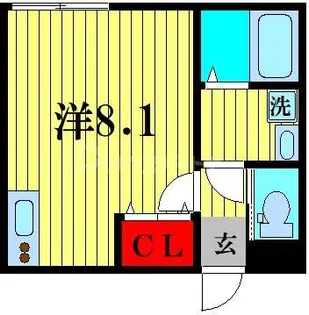 レジデンス新松戸【1階】の間取り