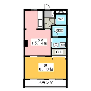 ウイングアイランド【2階】の間取り